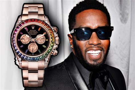 diddy rolex|diddy rainbow rolex daytona.